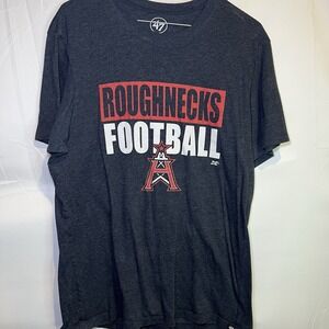 Houston Roughnecks Football Navy T-shirt Medium Tee Mens Unisex XFL UFL Gamblers